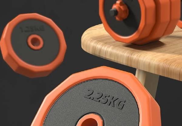 Adjustable Dumbbell Set with Connecting Rod & Kettlebell Handle - Option for 10kg, 15kg, 20kg or 30kg — photo 4