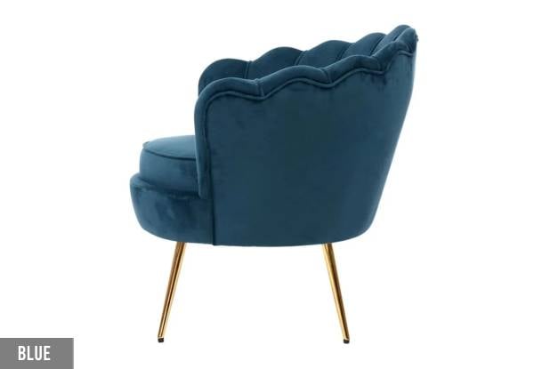 Luxury Velvet One-Seater Sofa Chair - Available in Two Colours — photo 2