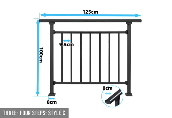 Outdoor Stair Handrails - Available in Eight Options — photo 9