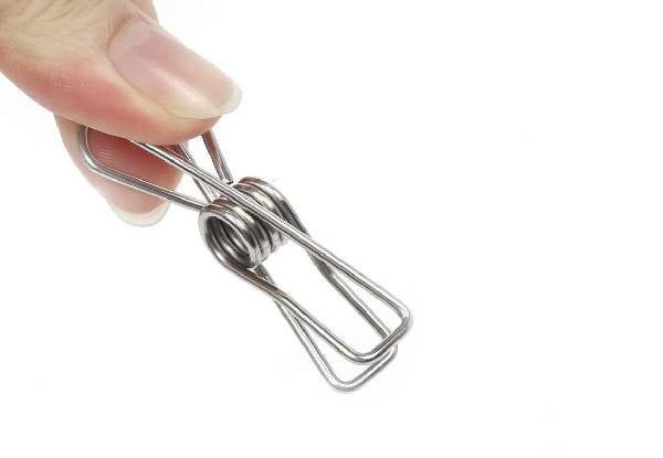 60-Pack Stainless Steel Wire Mini Clothespin — photo 2