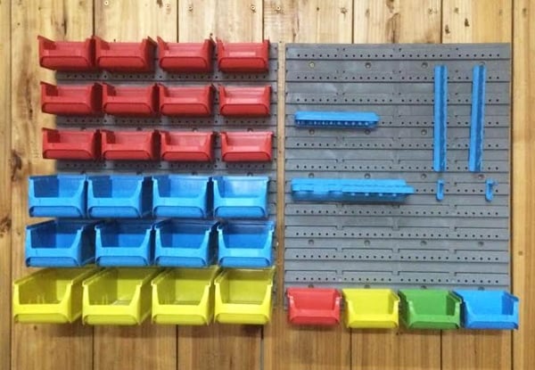 $36.90 for a 44-Piece Wall-Mounted Storage Bin Rack — photo 7