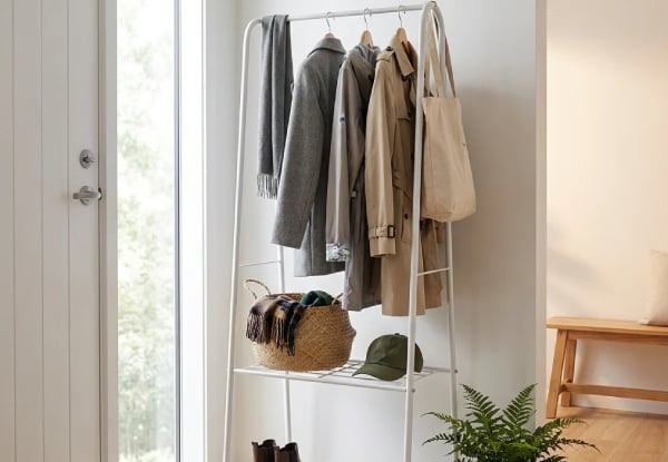 Entryway Clothes Rack Storage with Shelf — photo 2