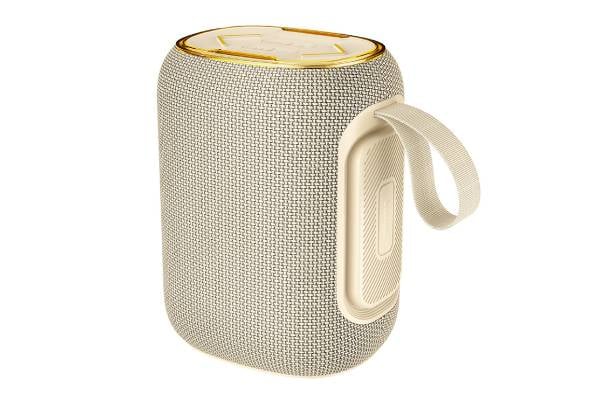 Hoco 10W LED Bluetooth Speaker with Multi-Mode Playback - Beige/White — photo 2