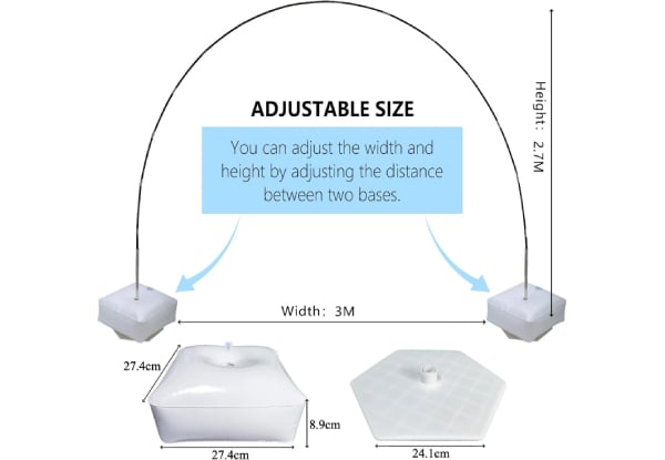 Balloon Ground Arch Holder Stand with Base Set — photo 3