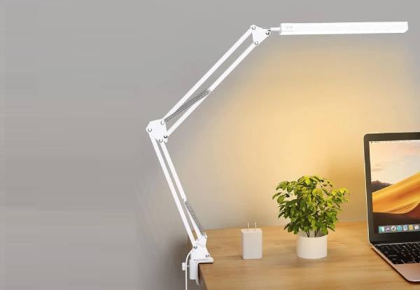 Swing Arm Desk Light with Clamp