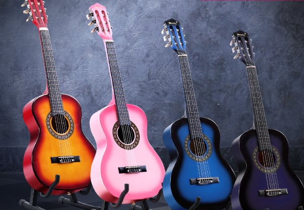 Melodic 34-Inch Kids Acoustic Guitar - Five Colours Available
