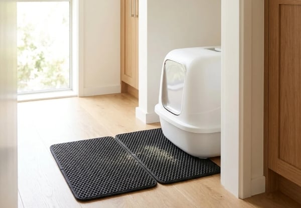 Two Double-Layer Honeycomb Cat Litter Mat — photo 3