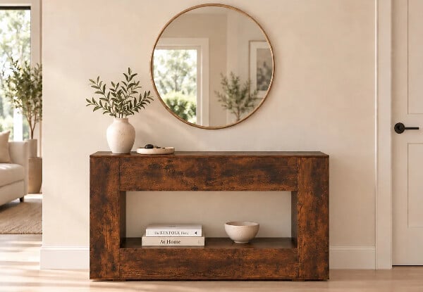 Entryway Hall Table with Open Shelf - Available in Two Sizes
