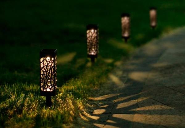Six-Piece Solar-Powered LED Garden Lights — photo 3