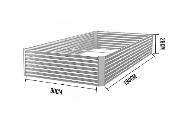 Rectangular Galvanised Raised Garden Bed - Available in Two Sizes — photo 4