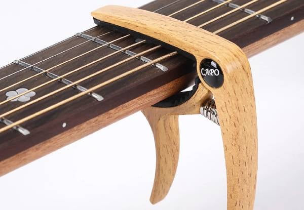 Acoustic Guitar Capo with Built-In Pick Holder
