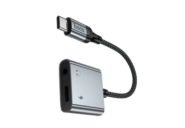 Hoco 2 in 1 USB-C to Aux & USB-C Adaptor — photo 5