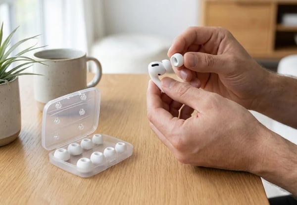 Four Pairs Silicone Ear Tips Compatible with Apple AirPods Pro 3 — photo 6