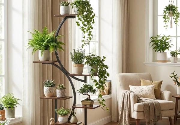 Five-Tier Curved Plant Stand — photo 5