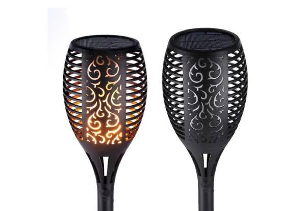 Four-Piece 12-LED Solar Power Flickering Torch Light — photo 2