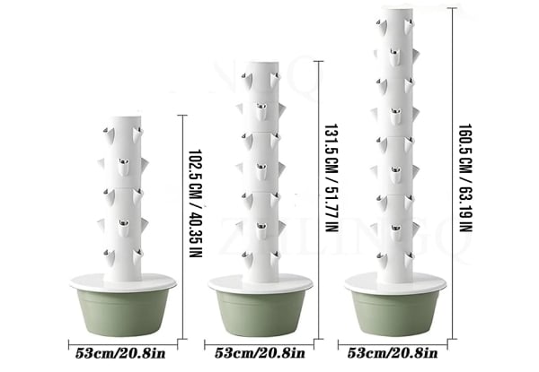 Vertical Soilless Hydroponic Tower Planter - Three Options Available — photo 3