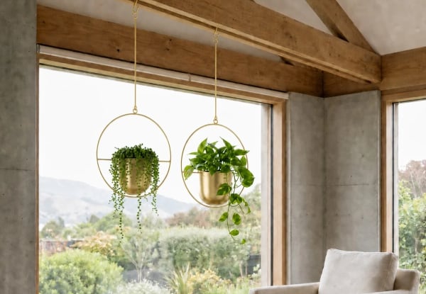 Two Minimalist Round Plant Hanger - Available in Three Colours — photo 3