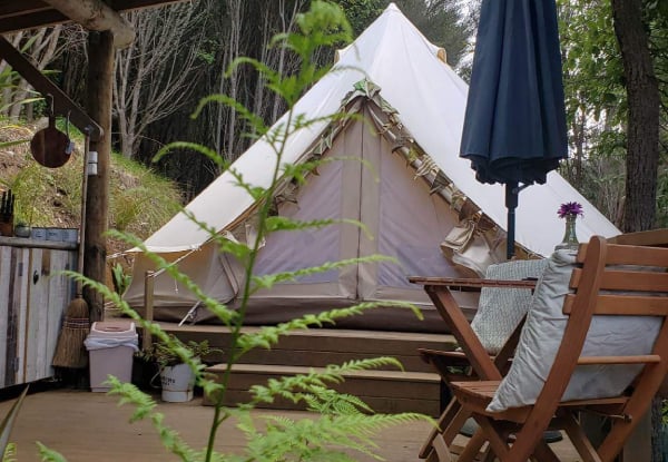Escape, Unwind & Reconnect in Waihi with a Romantic Glamping Getaway for Two - Option for a Relaxing Two-Night Midweek or Weekend Retreat, Complete with a DIY Spa Pack & Late Checkout