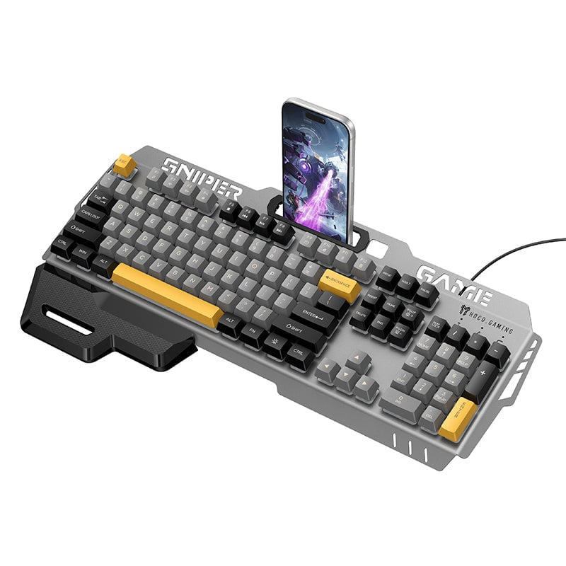Hoco RGB Ergonomic Wired Gaming Keyboard with Wrist Rest — photo 5