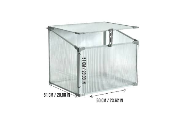 Mini Aluminium Frame Greenhouse with Roof Vent - Available in Two Sizes — photo 5