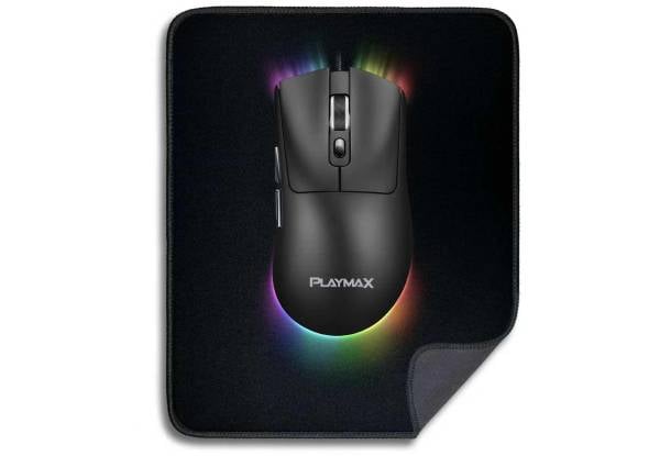 Playmax Black RGB Gaming Mouse & Mouse Mat Combo — photo 4