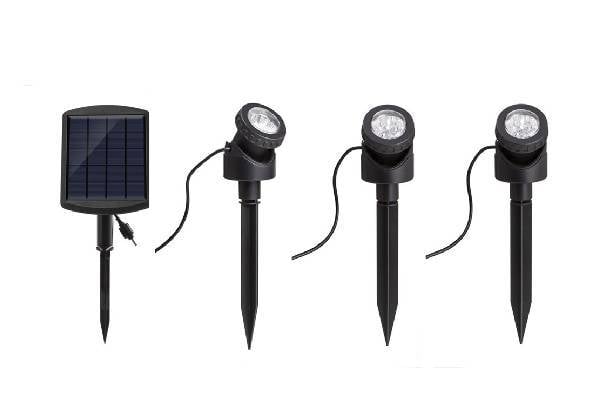Solar-Powered Outdoor or Underwater Landscape RGB Spot Lights Set — photo 2
