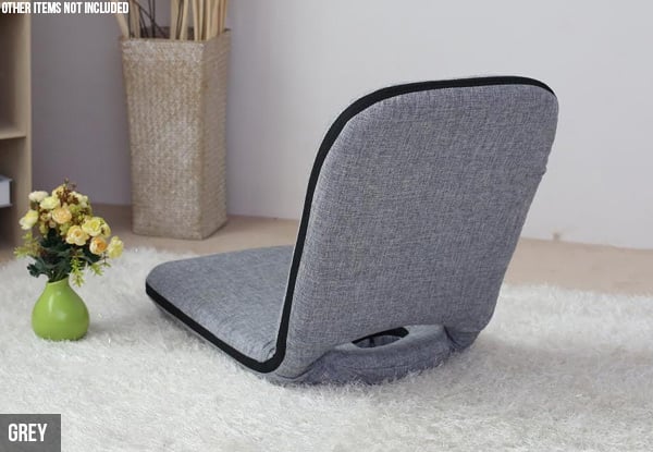 High-Backed Portable Floor Chair - Four Colours Available — photo 4