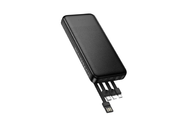 Titan PowerUp 10000mAh Power Bank with 4 Built-In Cables