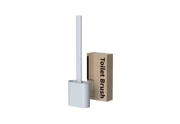 Silicone Toilet Brush with Holder - Three Colours Available — photo 3