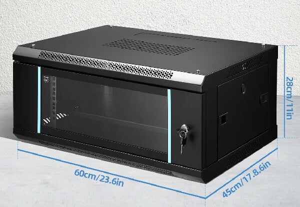 19-Inch Deep Wall-Mounted Network Server Cabinet - Available in Five Options — photo 3