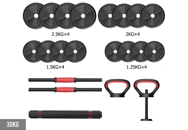Four-in-One Adjustable Dumbbell Set - Option for 20kg, 30kg or 40kg — photo 3