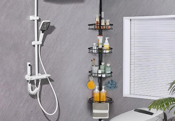 Adjustable Bathroom Storage Rack — photo 2
