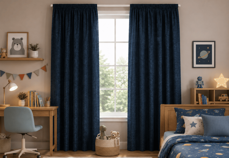 Thermal Pencil New York Pleat Curtain - Available in Two Colours & Six Sizes