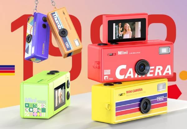 Retro HD 12MP Vintage Mini Digital Camera White — photo 3