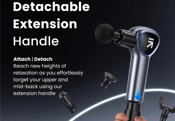 Renpho Reach Professional Massage Gun with Extendable Handle — photo 8