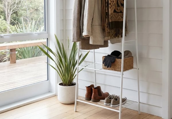 Entryway Clothes Rack Storage with Shelf — photo 3