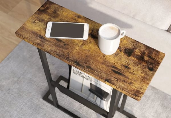 Narrow Side Table with Magazine Holder — photo 4