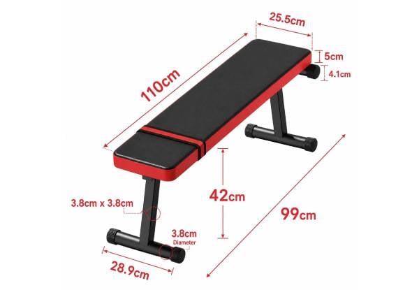Foldable Home Gym Flat Weight Bench — photo 6