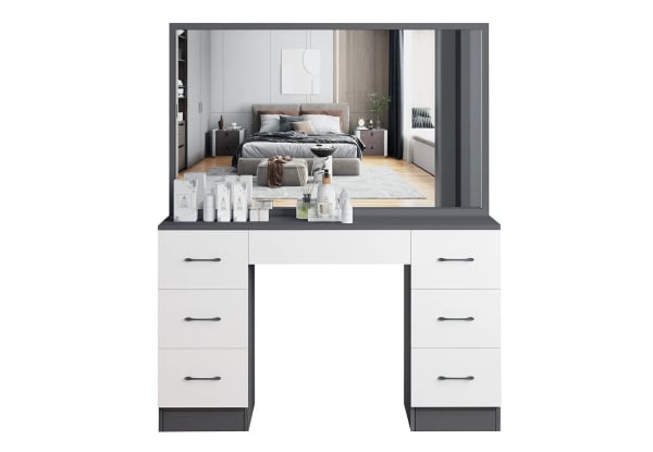 Vanity Dressing Table Set with Mirror & Drawers - Three Colours Available — photo 5