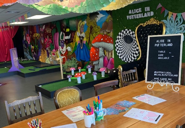 18 Holes of Mini Golf at Alice in Putterland - Options for up to Four Adults or Kids — photo 3