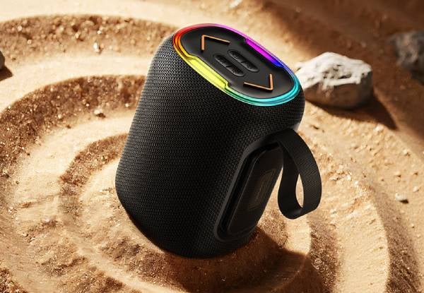 Hoco RGB 10W LED Bluetooth Speaker with Multi-Mode Playback Black — photo 2