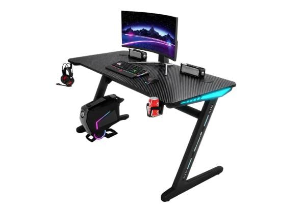 Gaming Computer Desk with LED Light — photo 2
