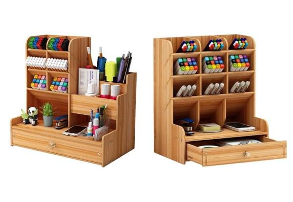 Wooden Desk Organiser - Available in Two Options
