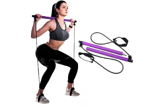 Portable Pilates Bar Kit with Resistance Band - Available in Two Colours — photo 2