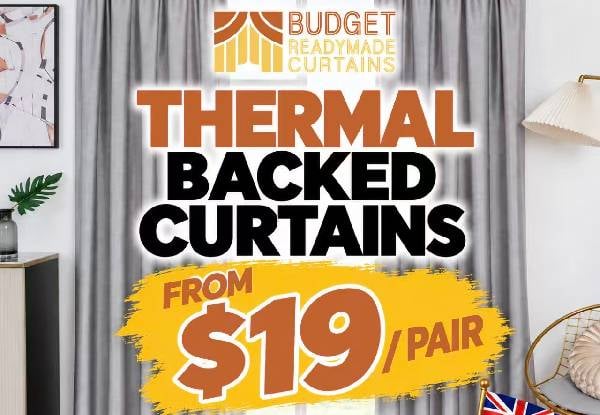 Pair of Thermal Readymade Curtains - Available in Three Colours & Six Sizes — photo 5