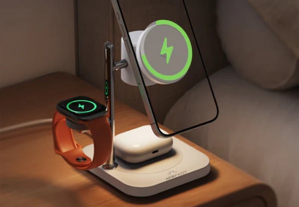 Acefast 32.5W Qi2 Premium 3-in-1 Magnetic Wireless Charger with Night Ambient Light — photo 6