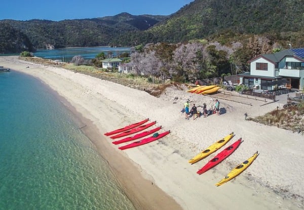 Per-Person, Twin-Share Three Day All Inclusive Abel Tasman National Park Kayak & Walk, incl. All Meals (Breakfast, Lunch & Dinner), Beachfront Lodge Accommodation, Vista Cruise & Transfers - 2026 & 2027 Dates Available — photo 4