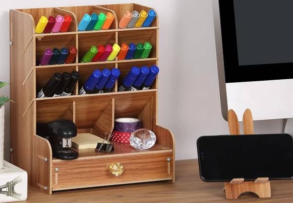 Wooden Desk Organiser - Available in Two Options — photo 6