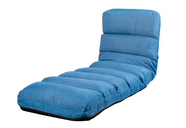 Blue Floor Folding Lounge Chair
