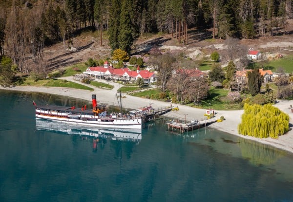 TSS Earnslaw Cruise on Lake Wakatipu, Queenstown & Walter Peak High Country Farm Tour for One Adult